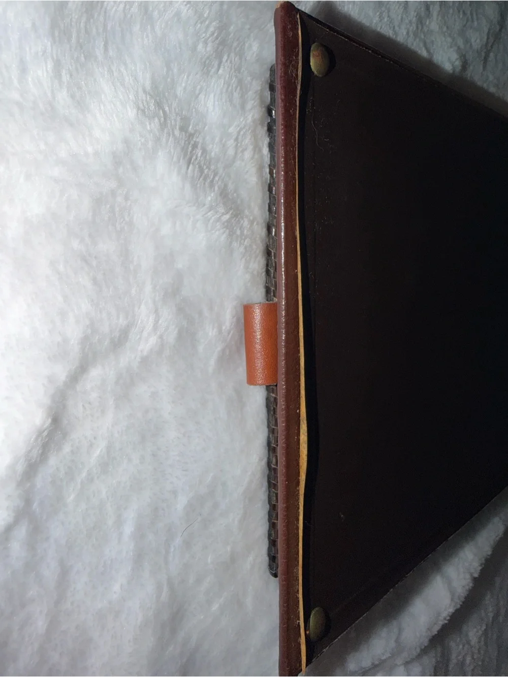 Vintage Don Quixote Spanish Hand Tooled Leather Desk Note Pad Holder- Read